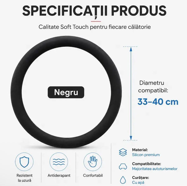 Husă Universală Volan – Silicon Ecologic Premium