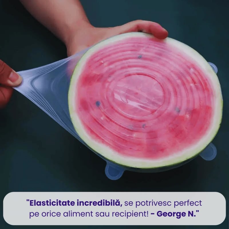 Capece din silicon  pentru păstrarea alimentelor