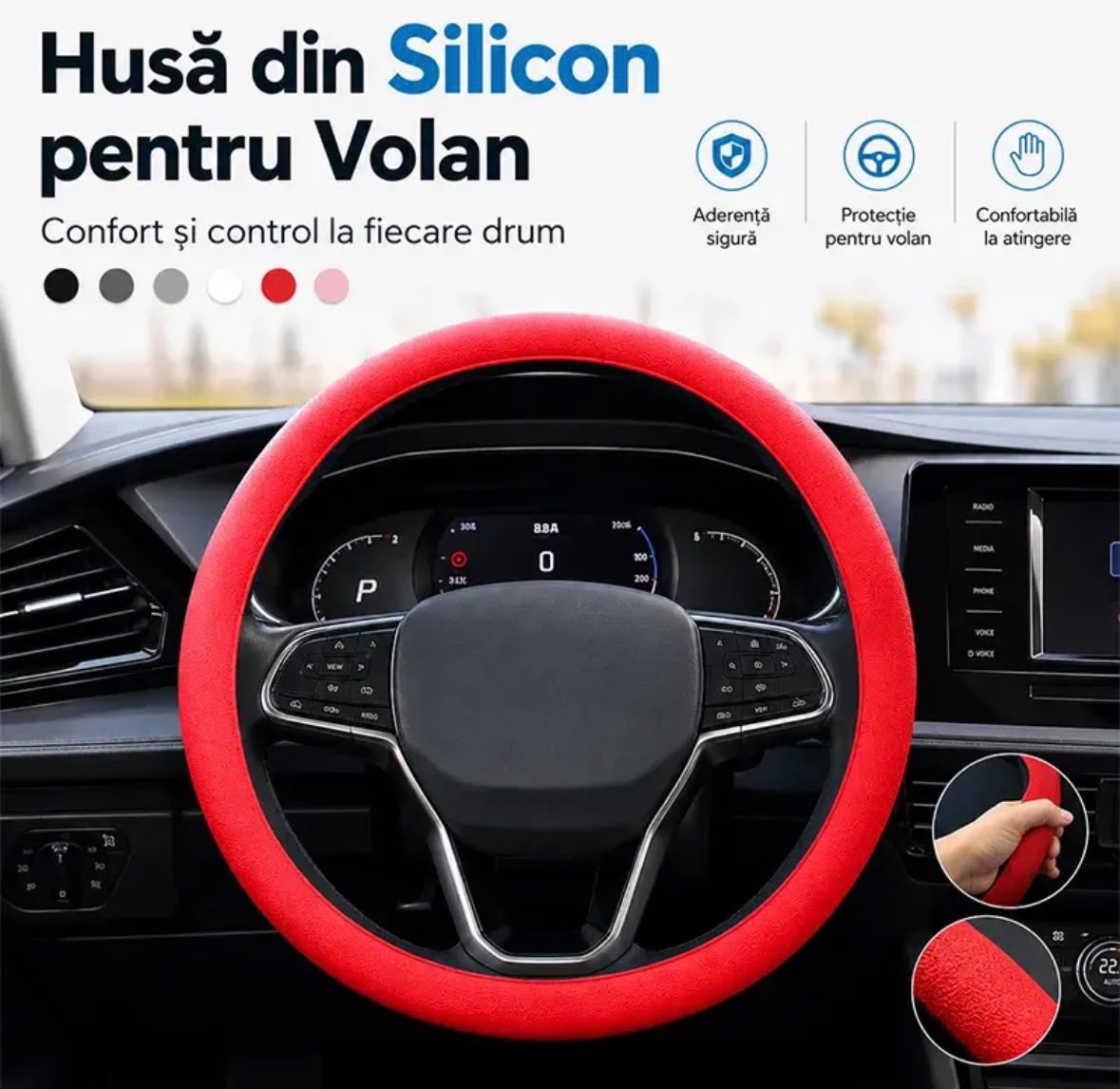 Husă Universală Volan – Silicon Ecologic Premium